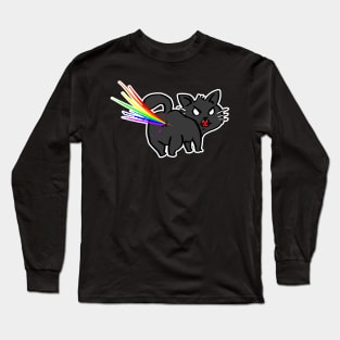 Kitty Rainbow Farts Long Sleeve T-Shirt